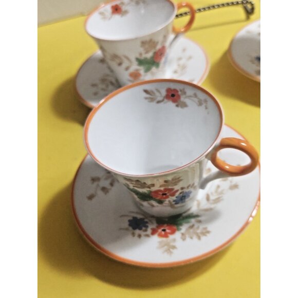 Rare Vintage Shelley Art Deco Cup and Saucer: Hand Painted REG#781613 - Picture 9 of 16